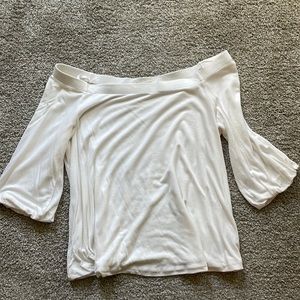 White off the shoulder GAP top
